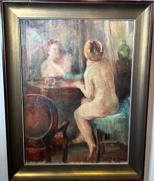Make up time ( oil on canvas )