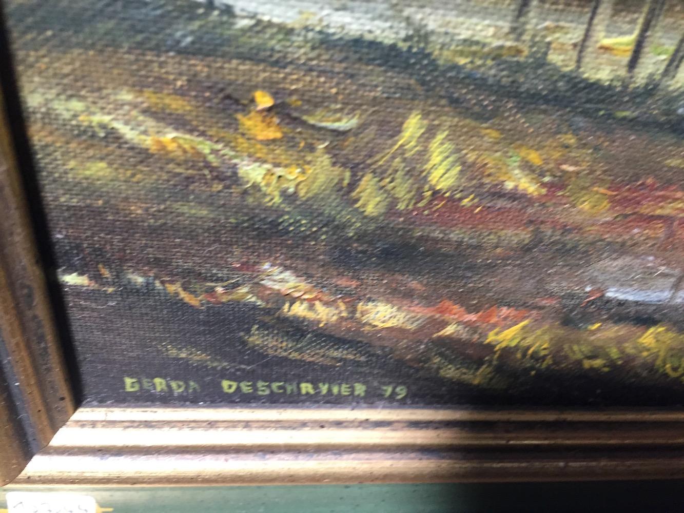 Riverlandscape ( oil on canvas)