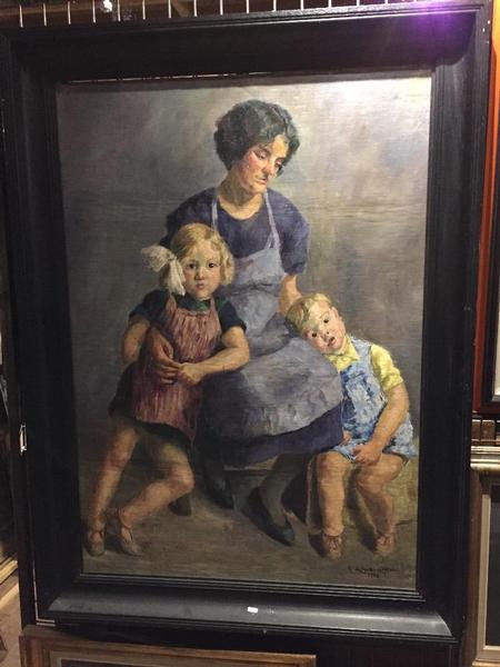 Mother and her children