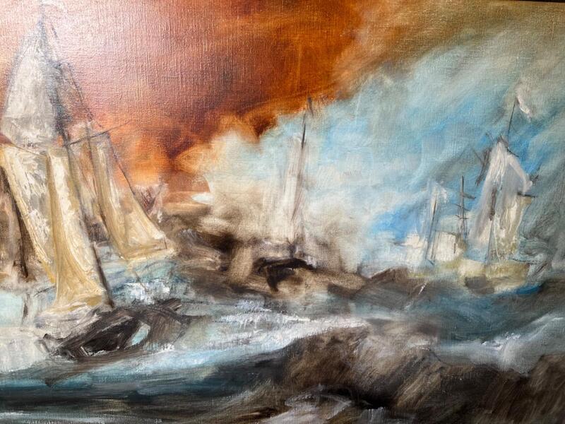 Hommage to Turner ( oil on canvas )