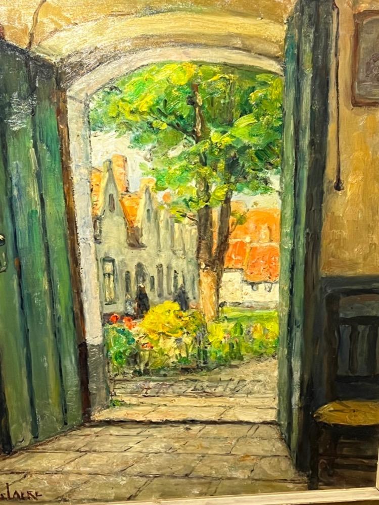 Houses in Bruges ( oil on canvas )