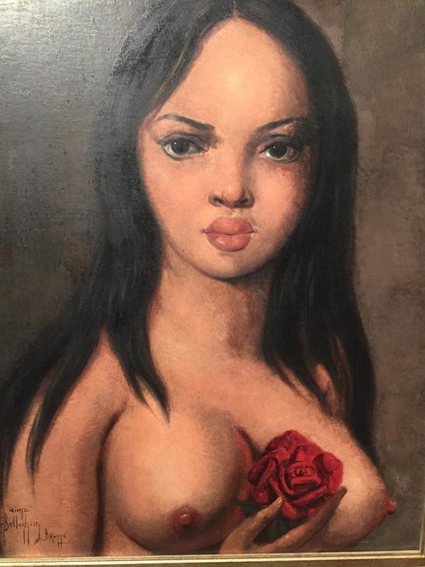 In the name of the rose ( oil on canvas)