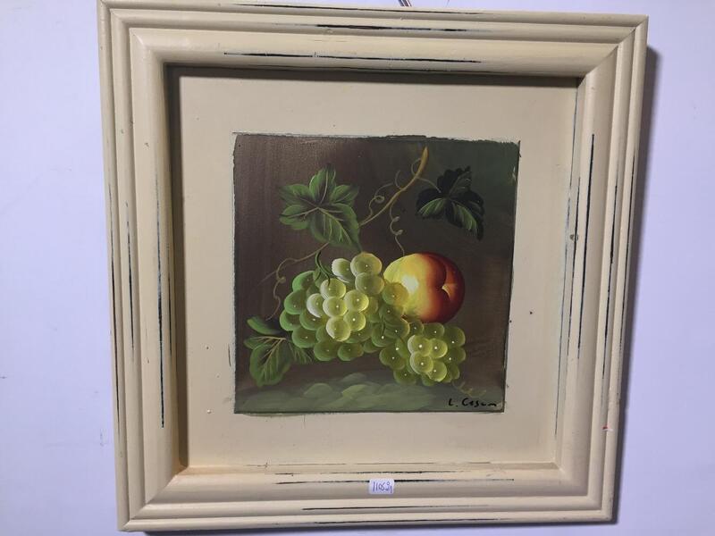 Stillife with fruit ( oil on panel )