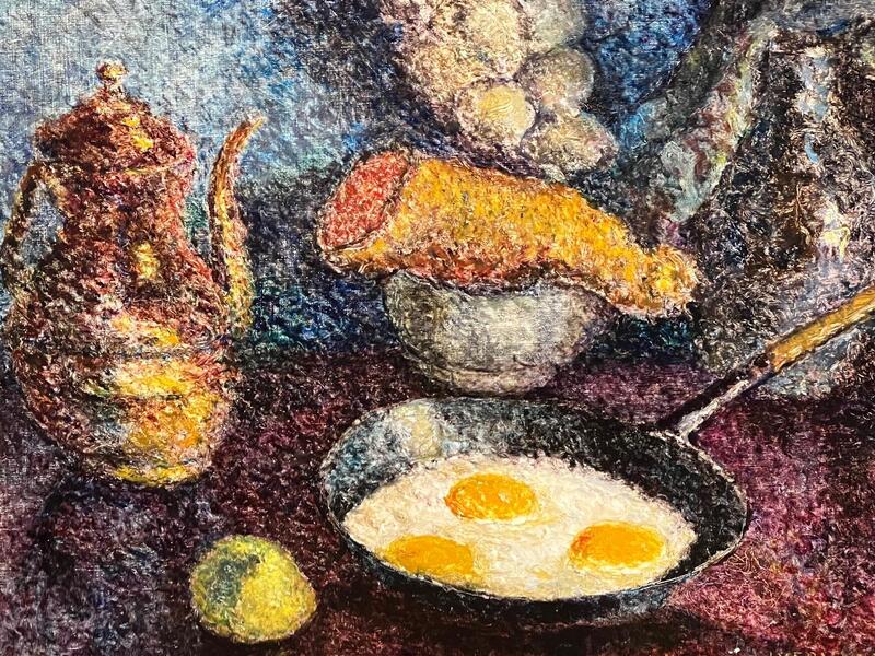 The perfect breakfast ( oil on canvas)