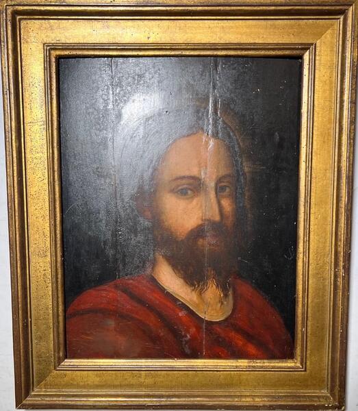 Jesus ( oil on panel )