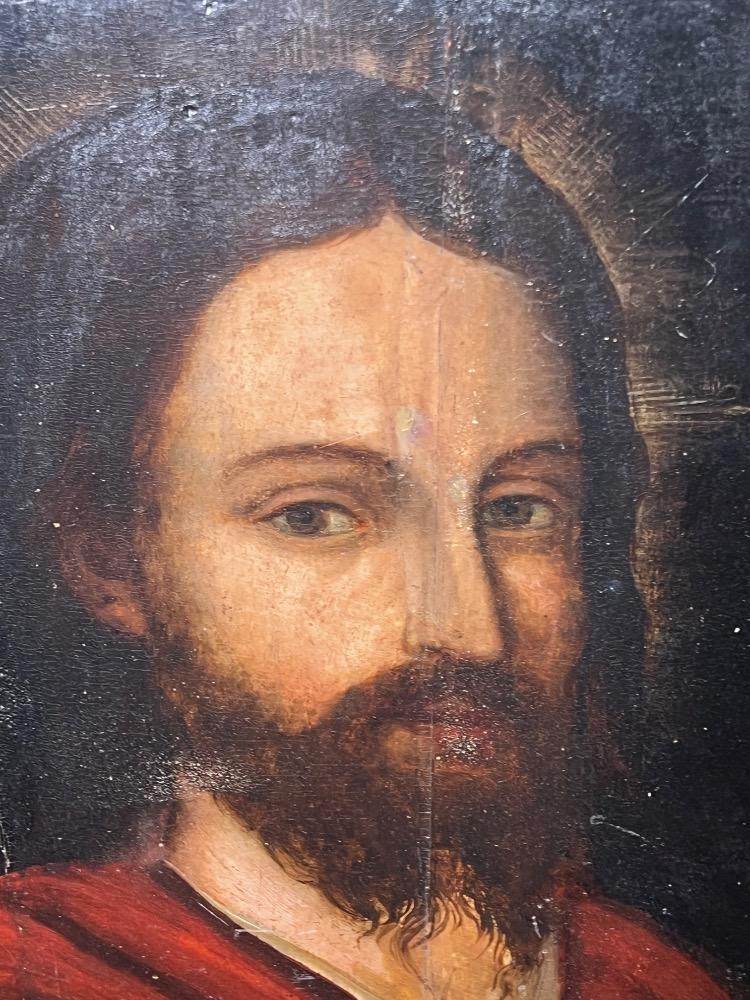 Jesus ( oil on panel )