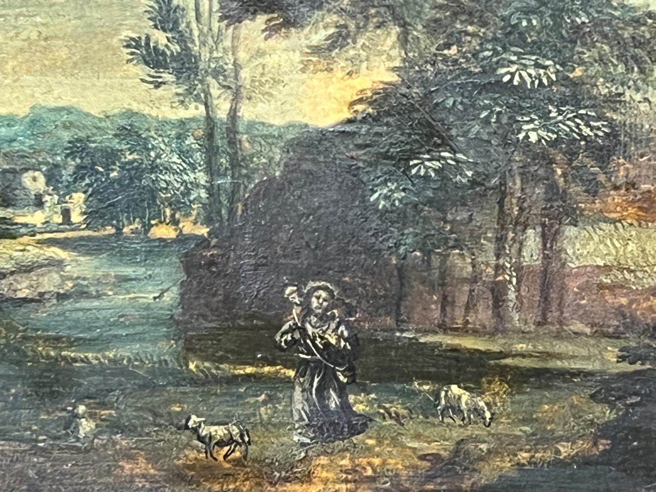 Jesus in the garden ( oil on panel )