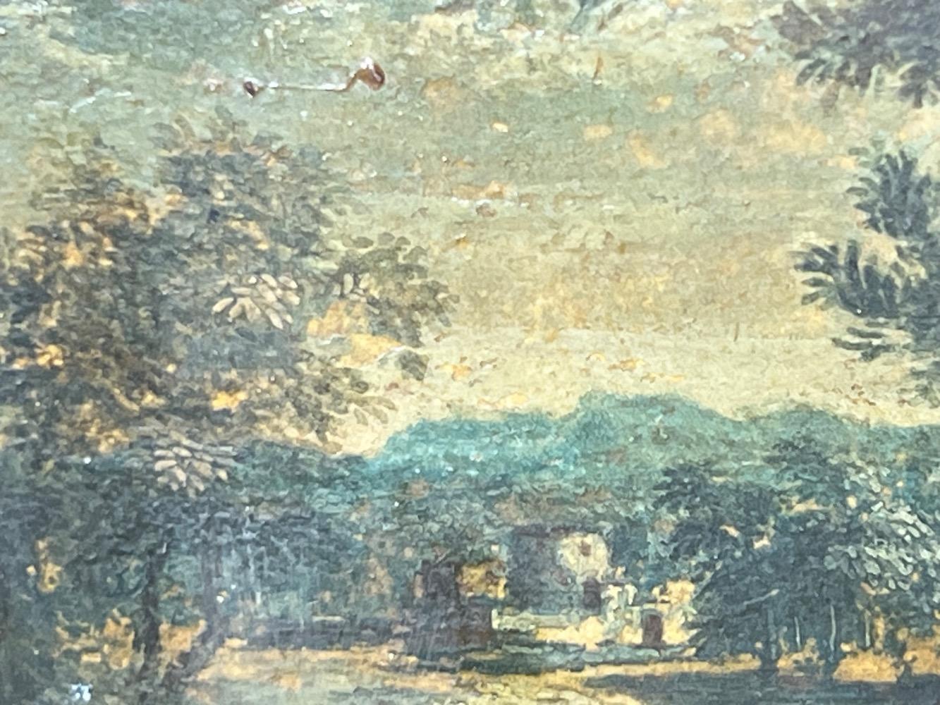 Jesus in the garden ( oil on panel )