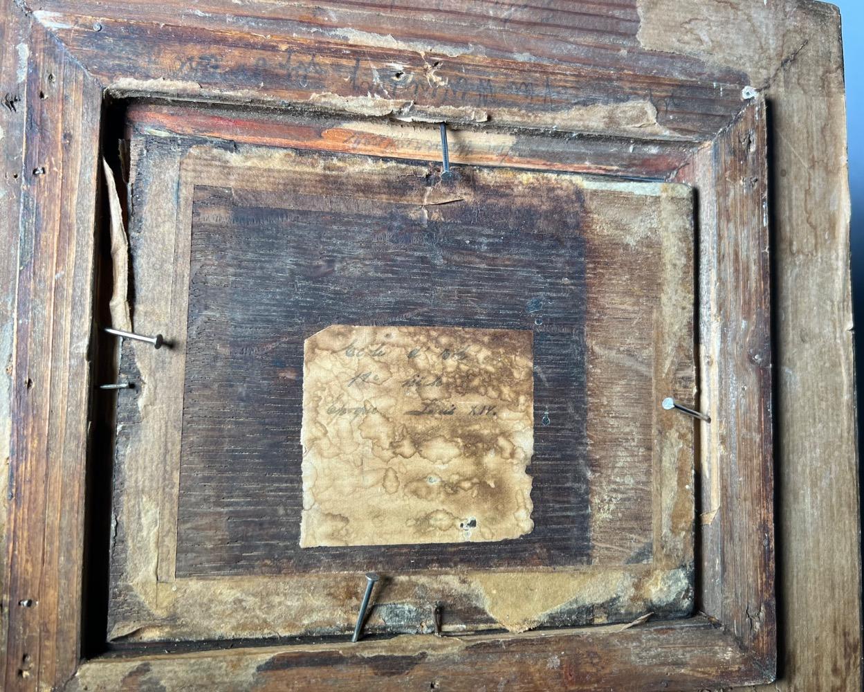 Jesus in the garden ( oil on panel )