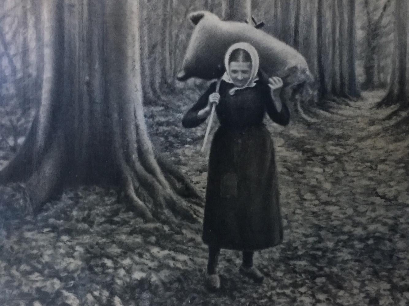 Woman in the forest 