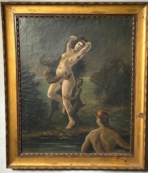 Kidnapped by the devil ( oil on canvas)