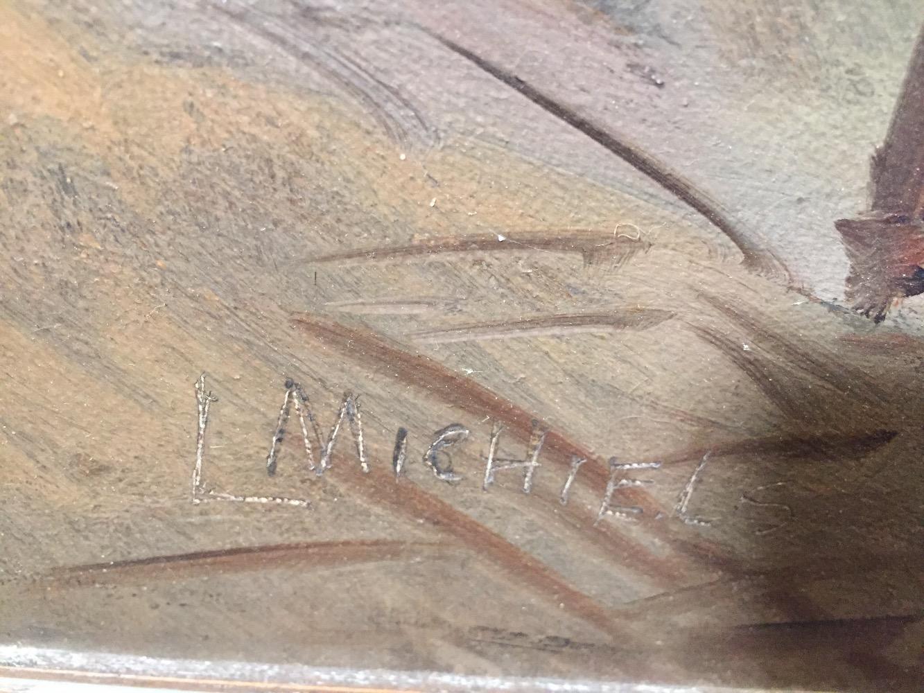 The liberation of Antwerp ( oil on canvas)