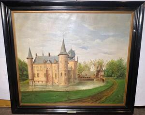 The castle of Cleydael ( oil on canvas )
