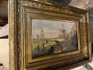 Landscape with cow 