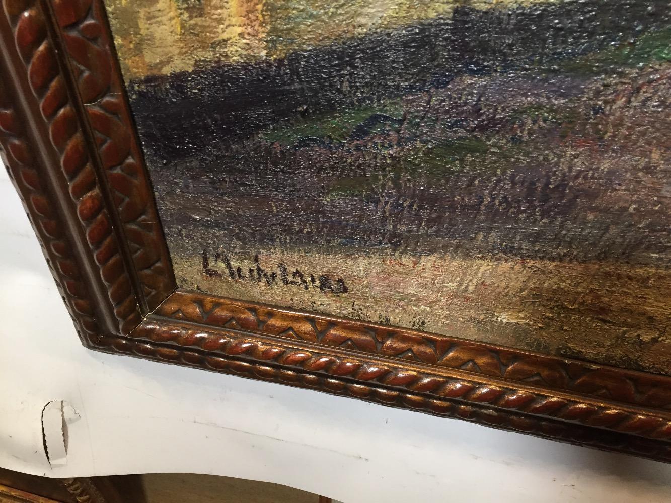 The church of Damme ( oil on canvas)