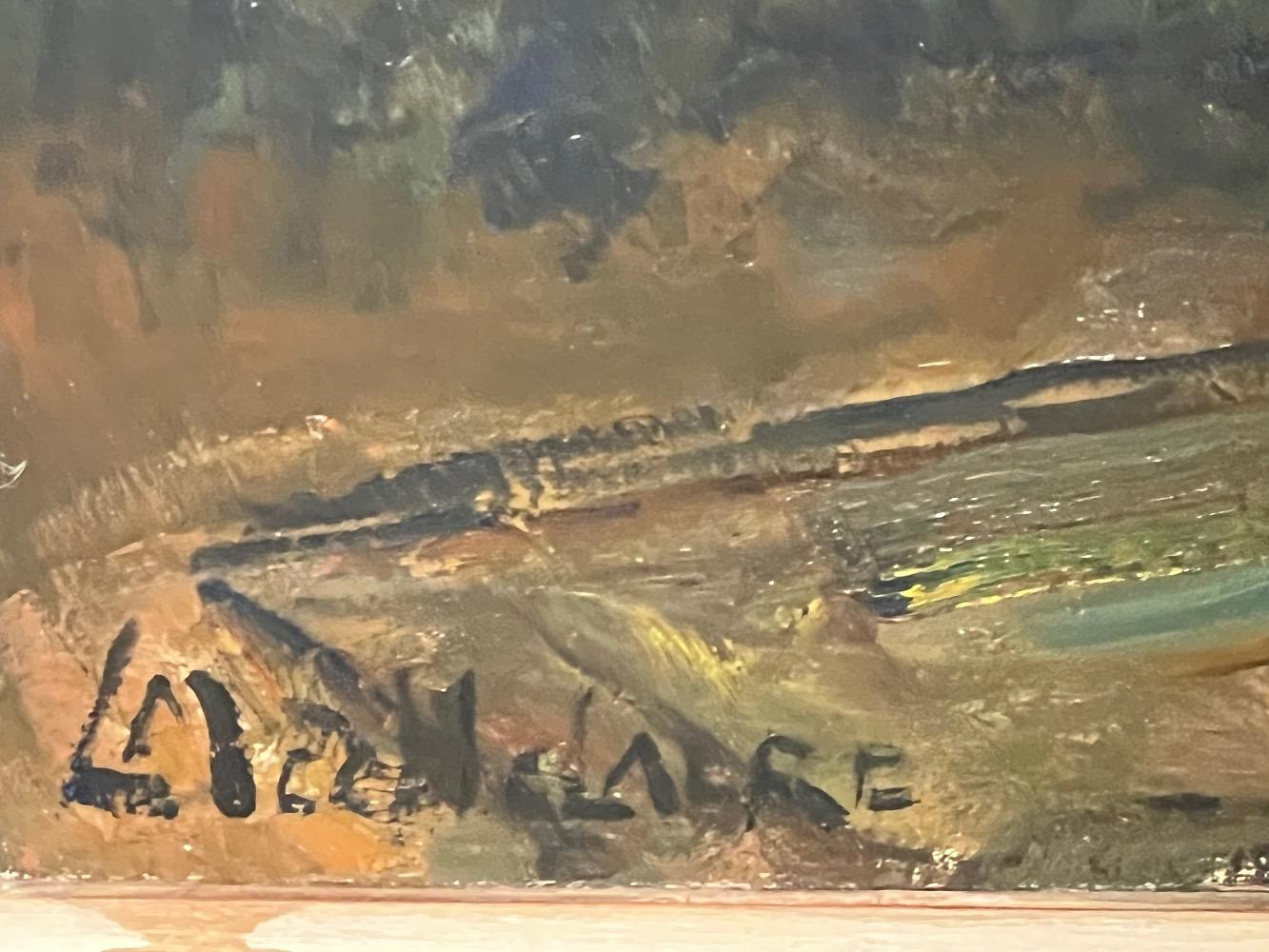 The lacemaker in Bruges ( oil on canvas)