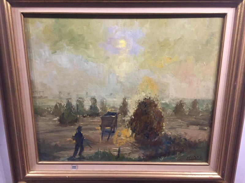 Farmer at the haysticks 