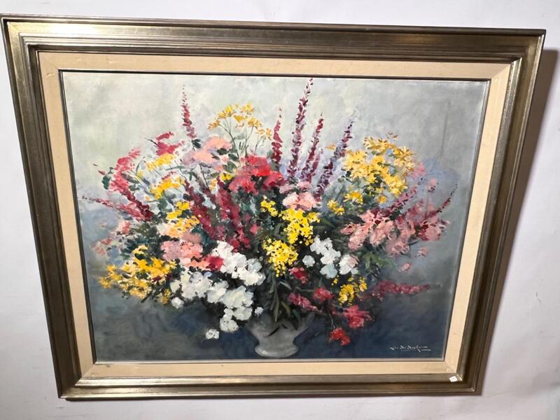 Stillife with flowers ( oil on canvas )