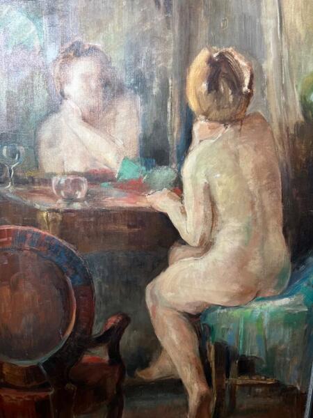Make up time ( oil on canvas )