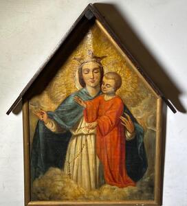 Mary and Jesus ( oil on canvas )