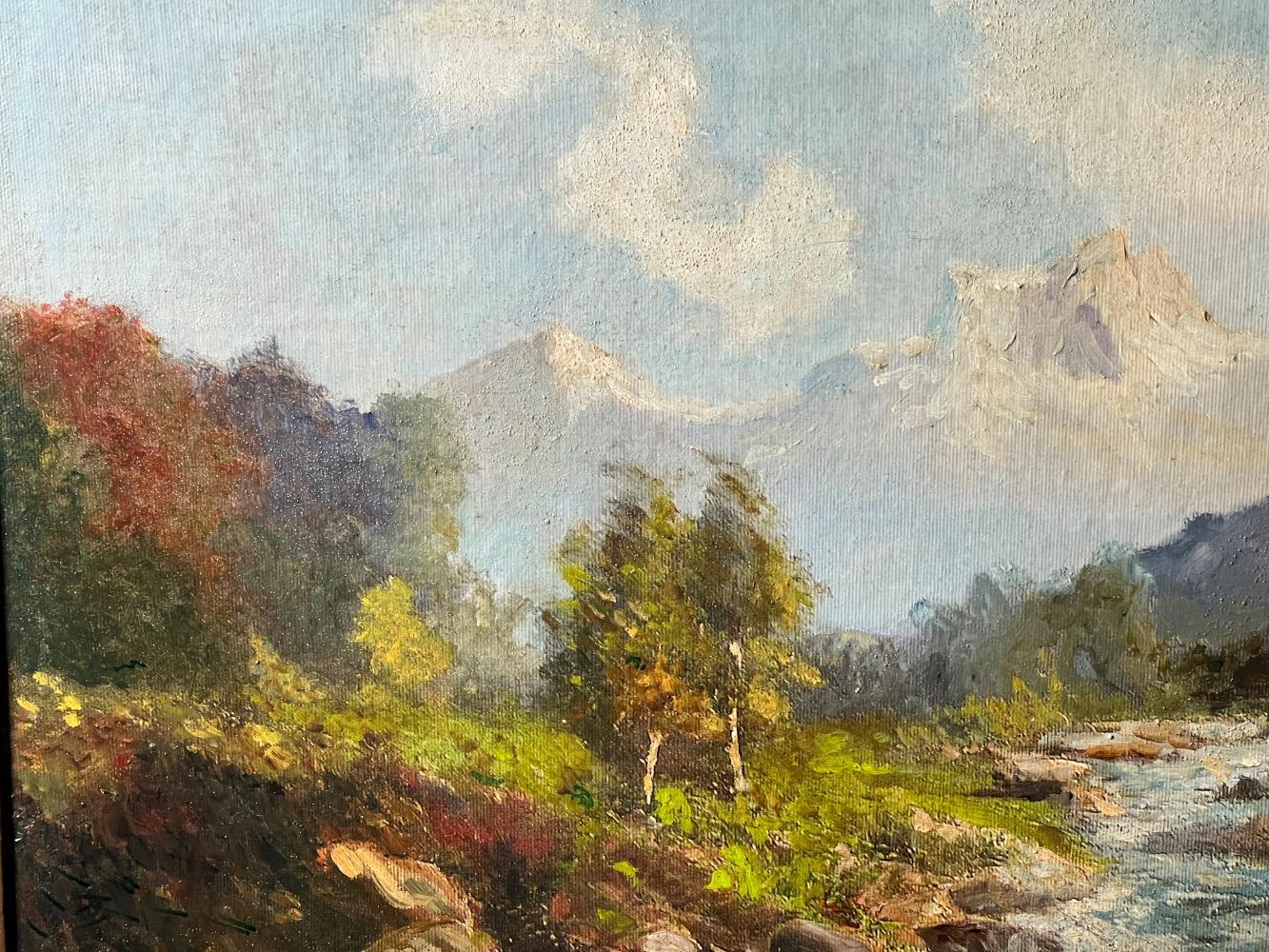 Mountainview ( oil on canvas on panel )