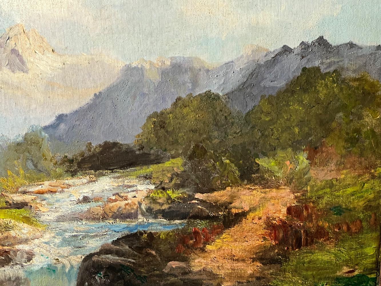 Mountainview ( oil on canvas on panel )