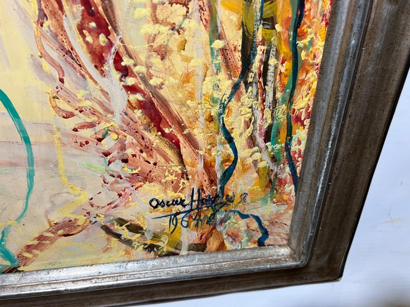 Ready for the carnival party ( oil on board )