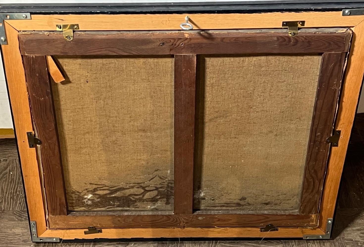 Panoramic view in England ( oil on canvas )