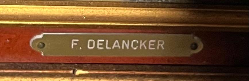 Panoramic view of Bruges ( oil on canvas)