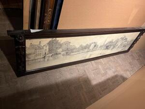 Panoramic view of Bruges ( pencil )