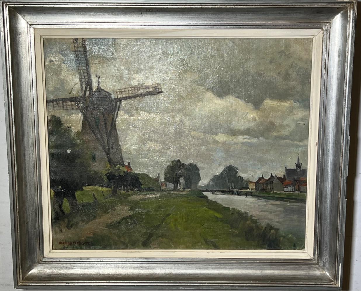 Panoramic view of Damme ( oil on canvas )
