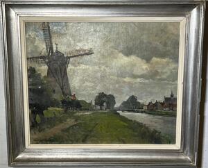 Panoramic view of Damme ( oil on canvas )