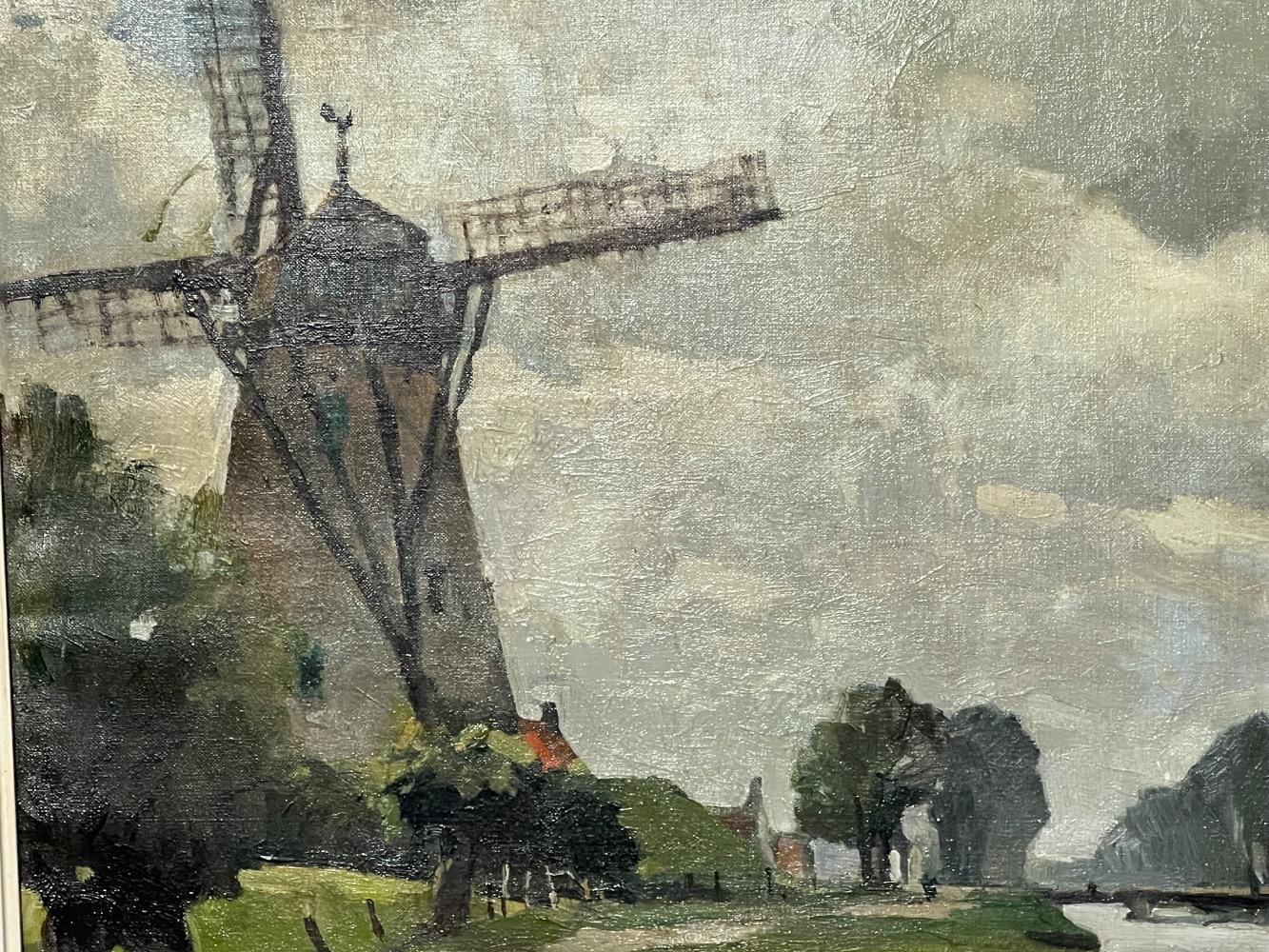 Panoramic view of Damme ( oil on canvas )