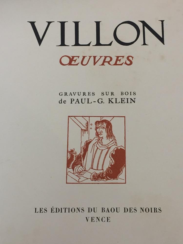 Book by Villon