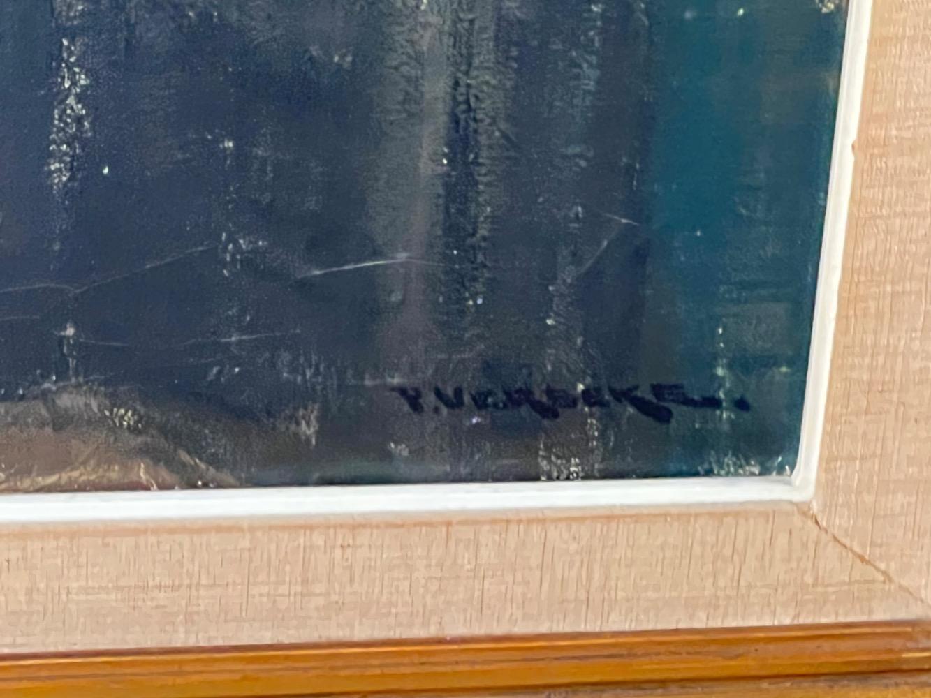 Laundry day. ( oil on canvas )