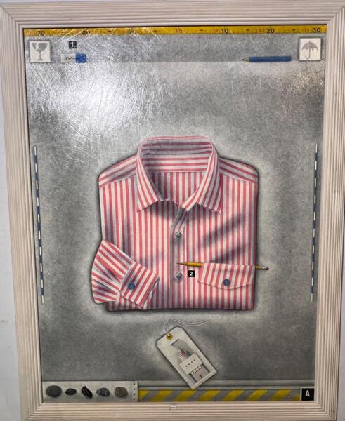 The perfect shirt ( oil on panel )