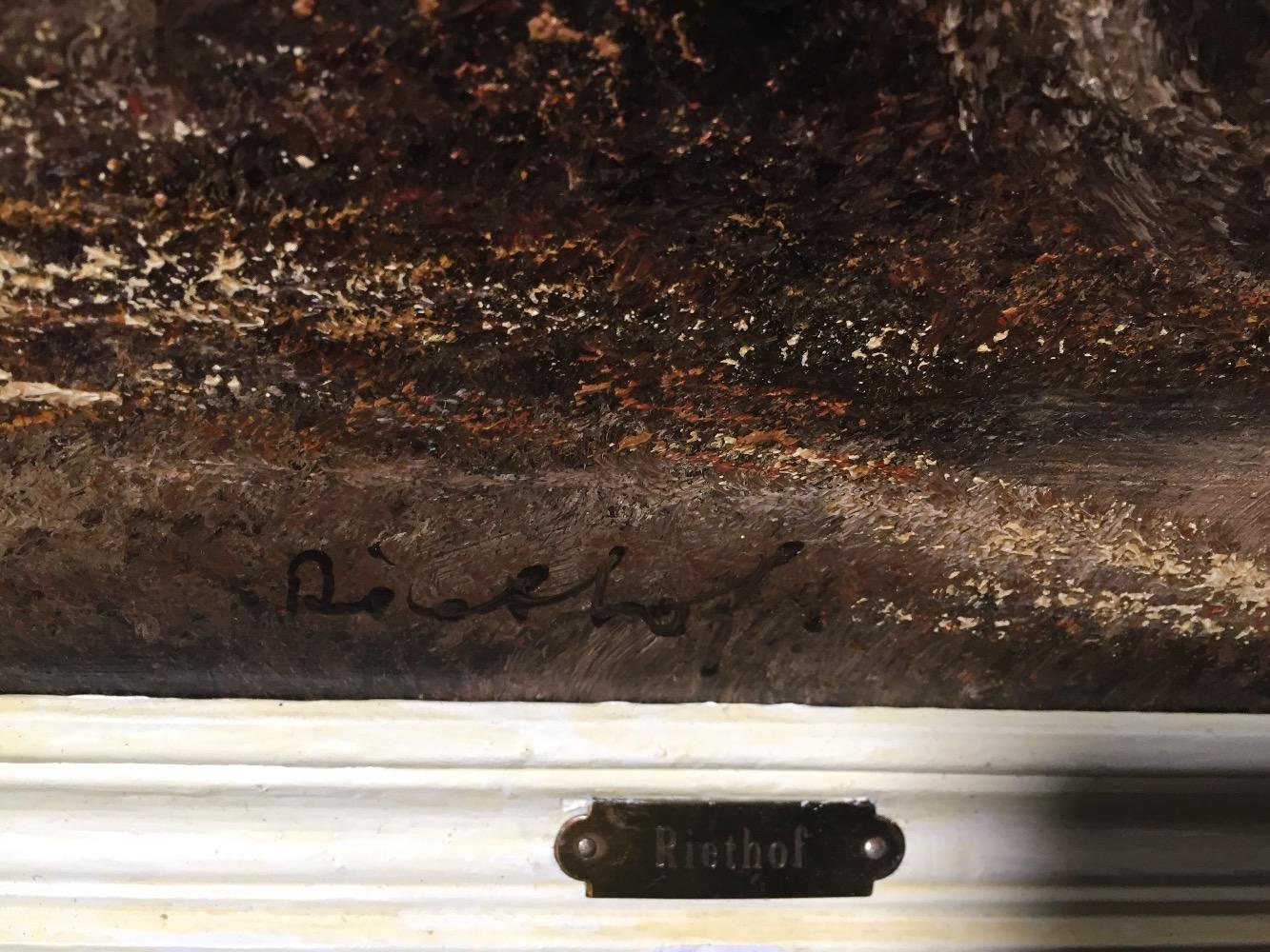 Wintertime ( oil on panel )