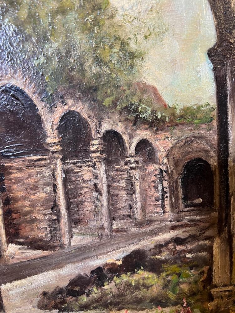 Ruins ( oil on panel)