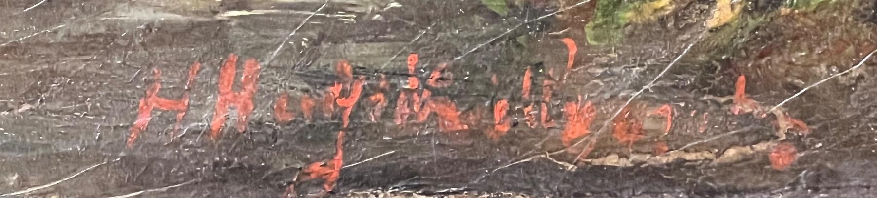 Sailing to the harbour ( oil on canvas )