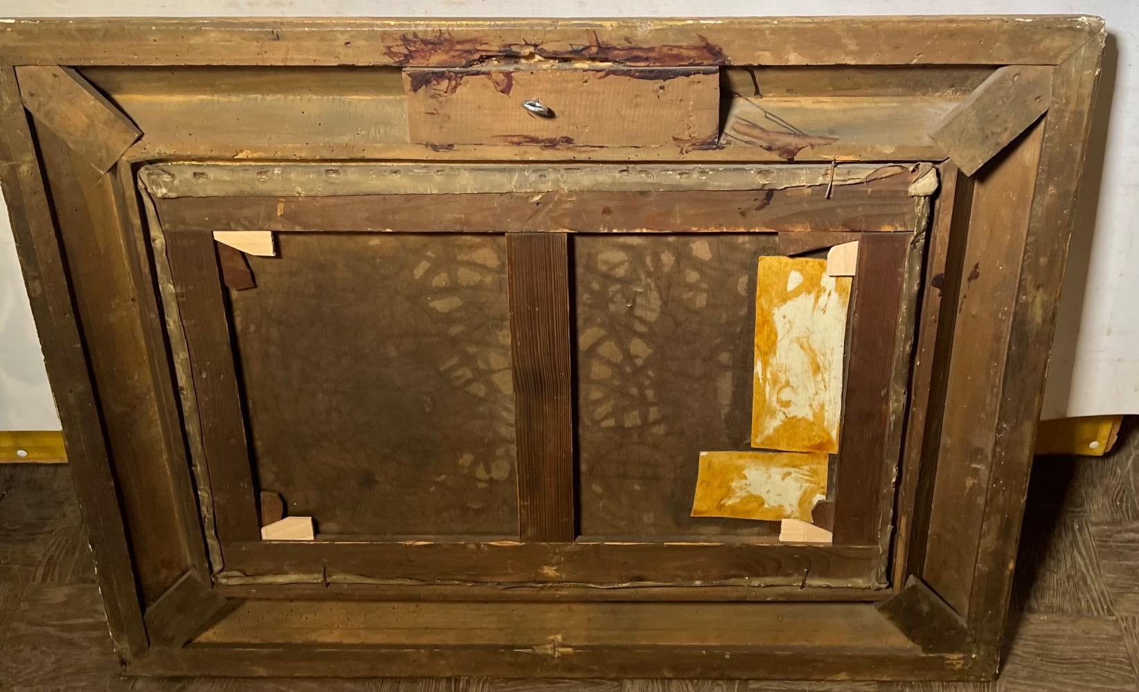 Sailing to the harbour ( oil on canvas )