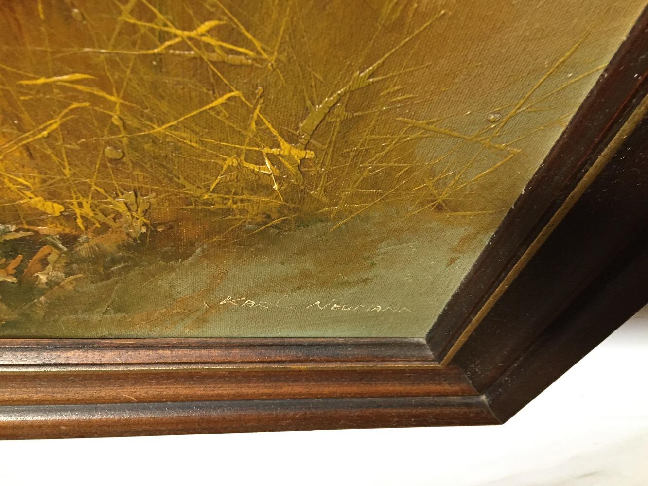 Seagulls at the lighthouse ( oil on canvas)