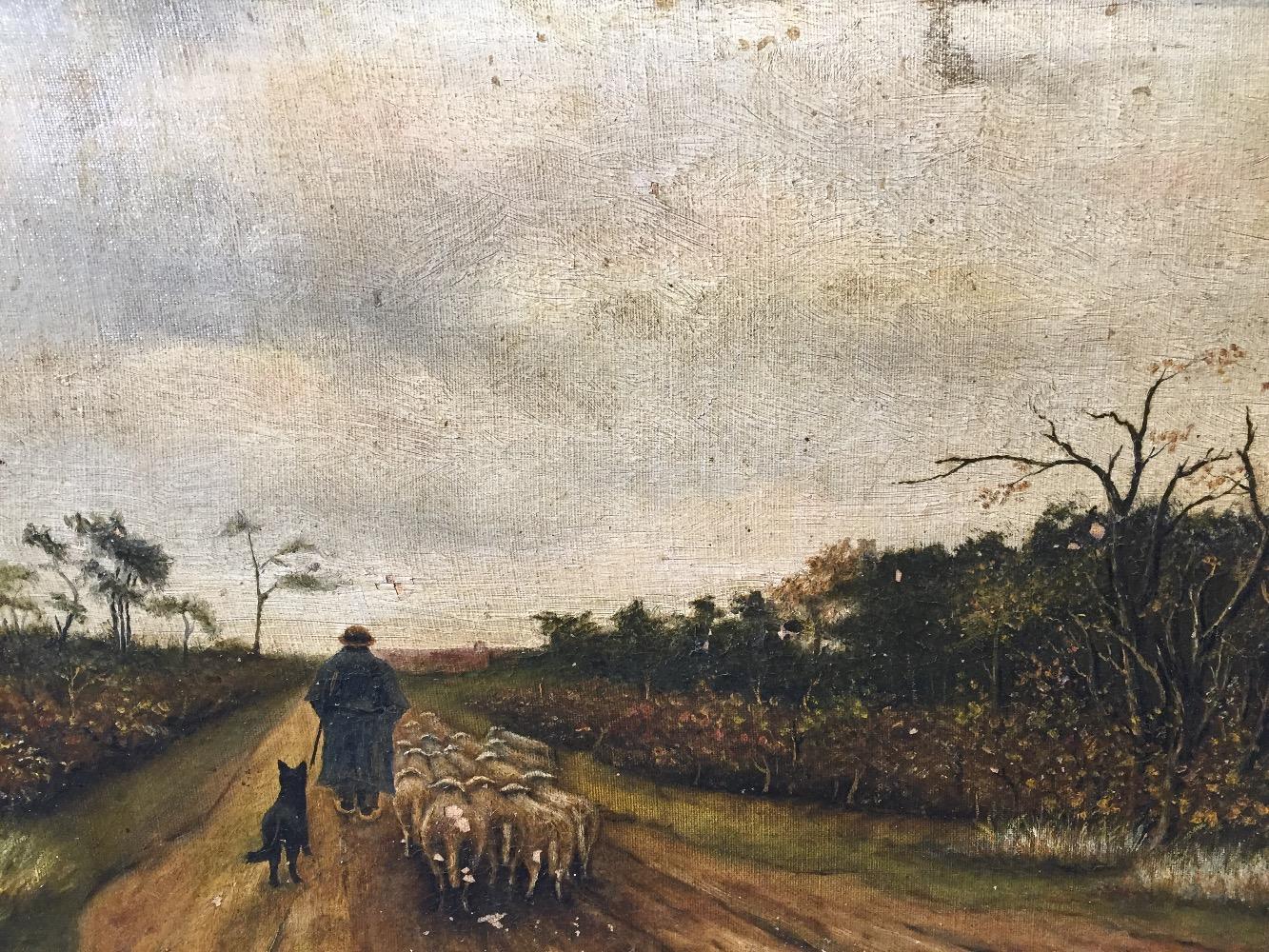 Shepherd with his sheep