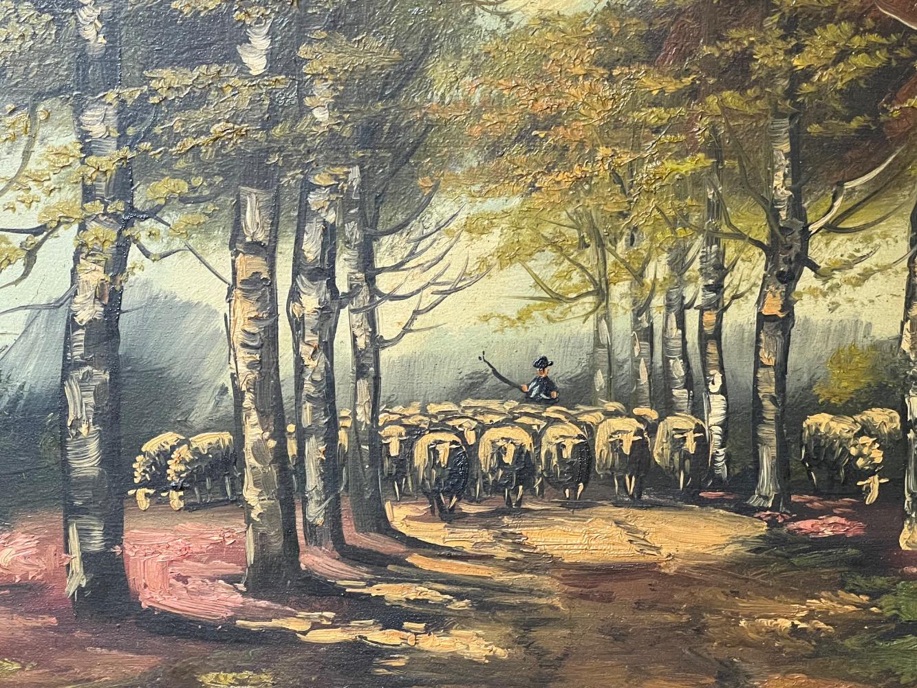 Shepherd with his sheep