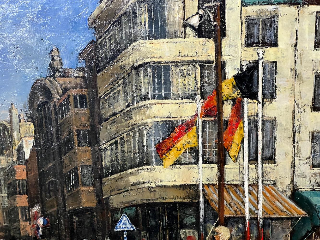 Shopping ( in Ostend ) ( oil on canvas )