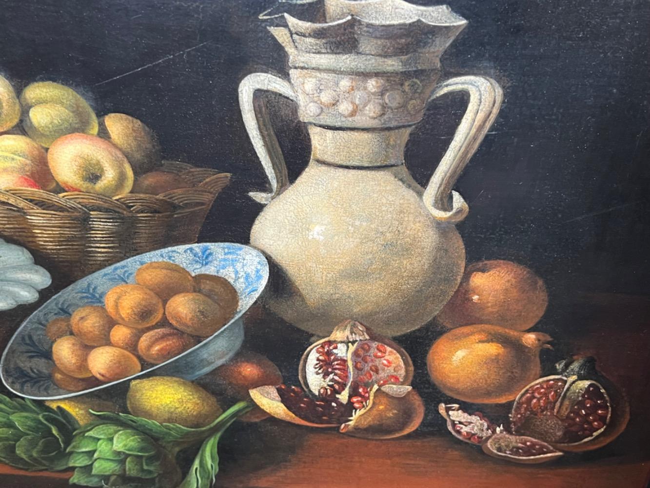 Stillife with fruit ( oil on canvas )