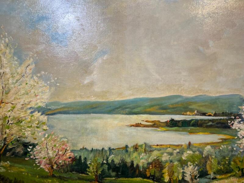 Spring in Scotland ( oil on canvas )