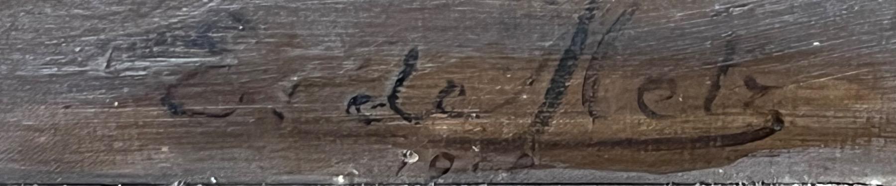 Stillife with a fish ( oil on canvas )