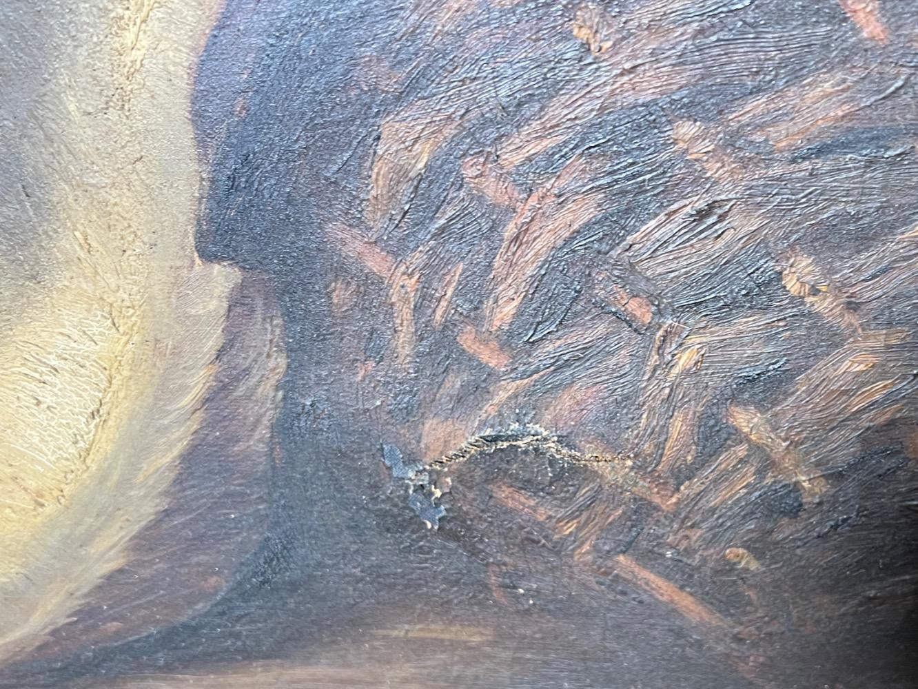 Stillife with a fish ( oil on canvas )