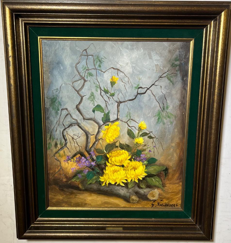 Stillife with flowers ( oil on canvas)