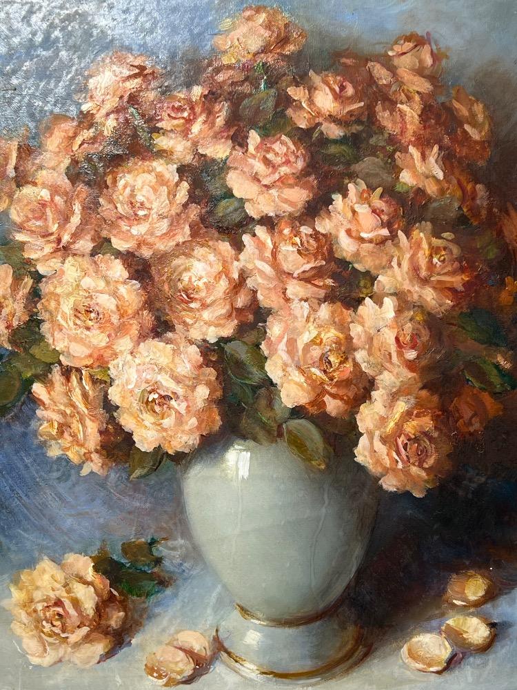 Stillife with flowers ( oil on canvas)